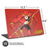 DC Comics The Flash Classic Action Pose Art Universal Laptop 15in (12.2 x 8.8in) Skin